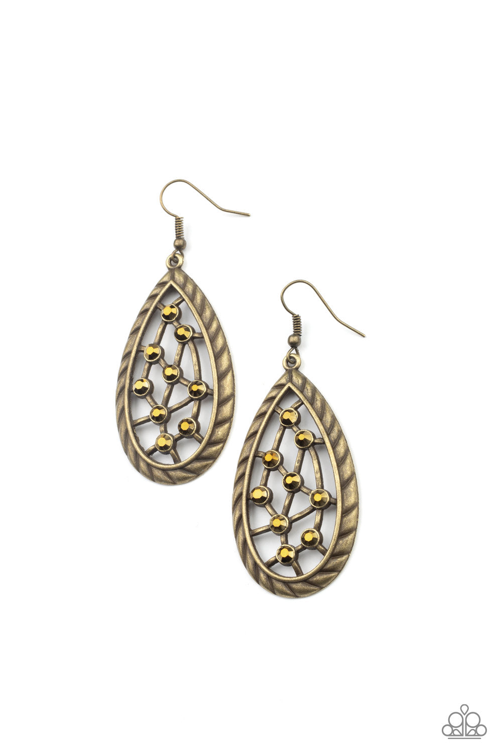 Industrial Incandescence - Brass earrings