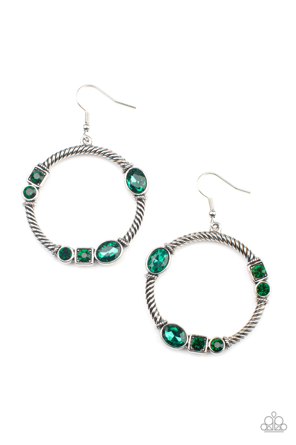 Glamorous Garland - Green earrings