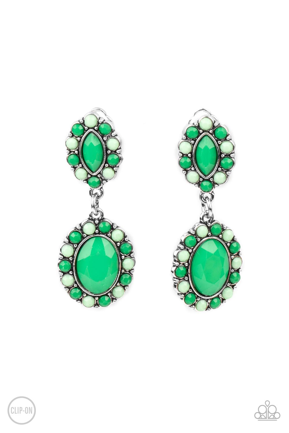 Positively Pampered - Green earrings