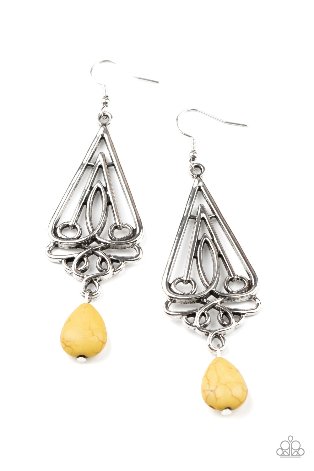 Transcendent Trendsetter - Yellow earrings