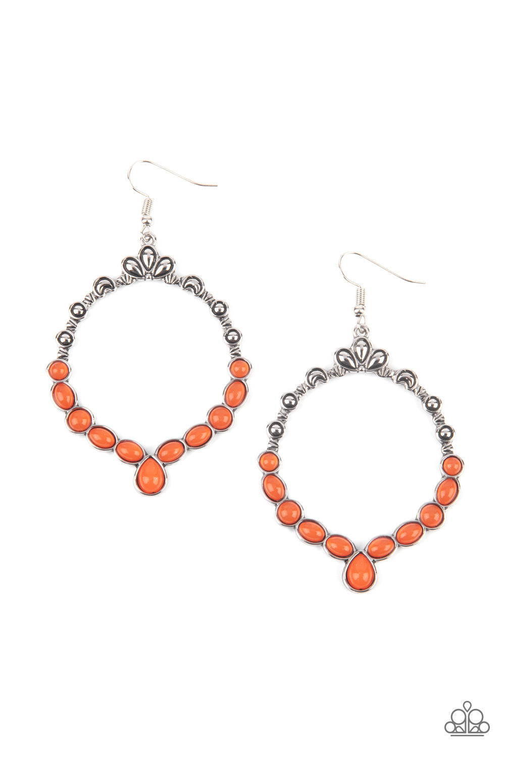 Thai Treasures - Orange earrings