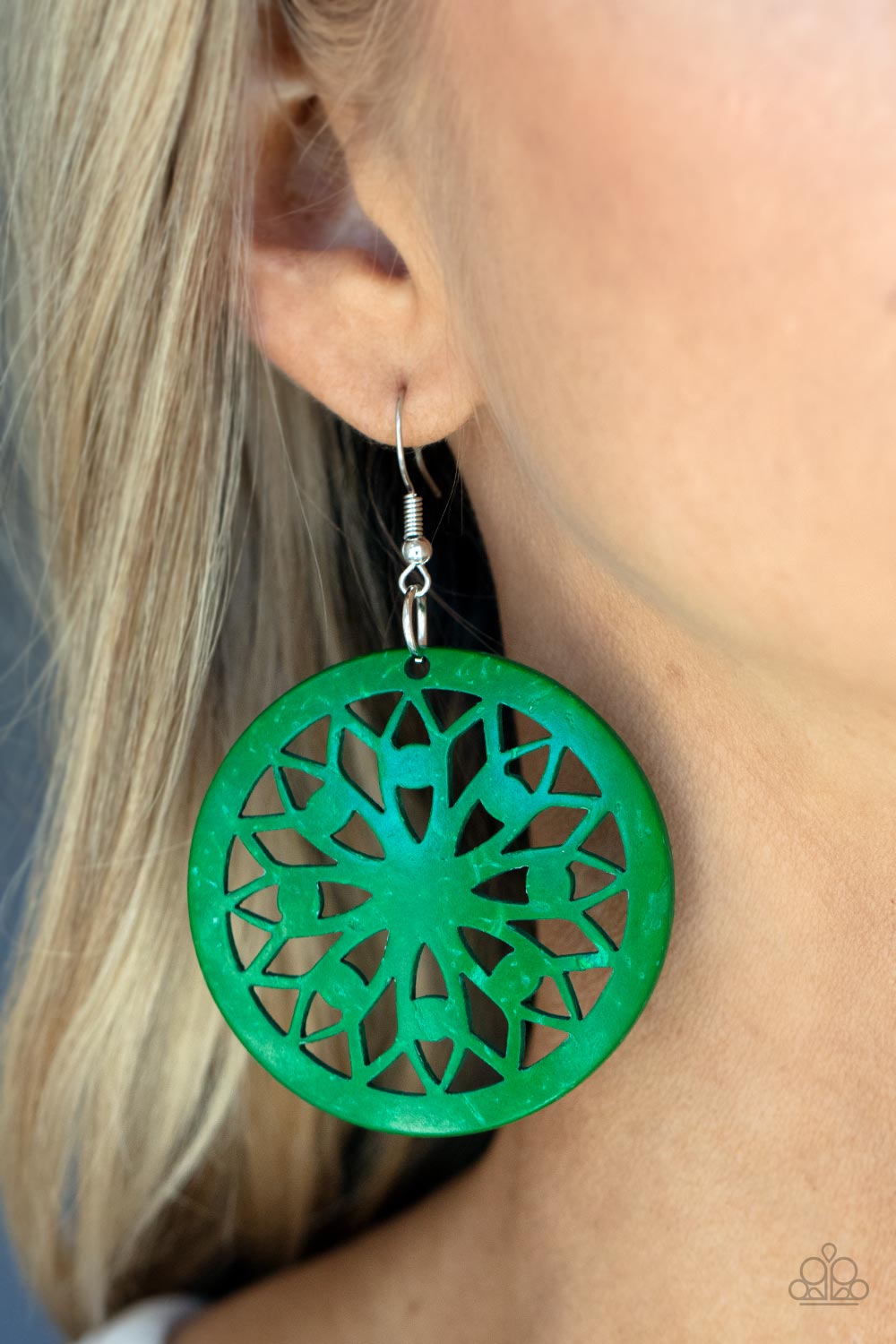 Ocean Canopy - Green earrings