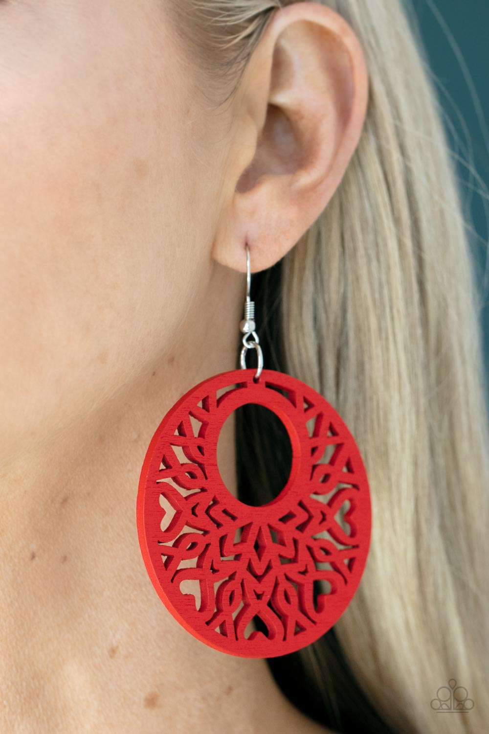 Tropical Reef - Red earrings