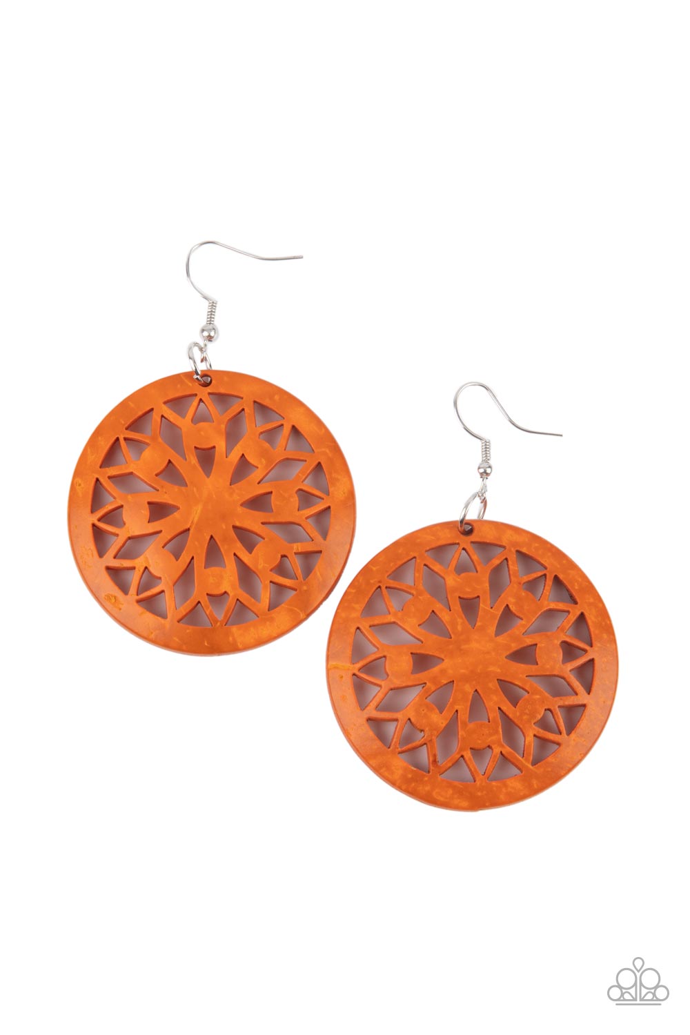 Ocean Canopy - Orange earrings