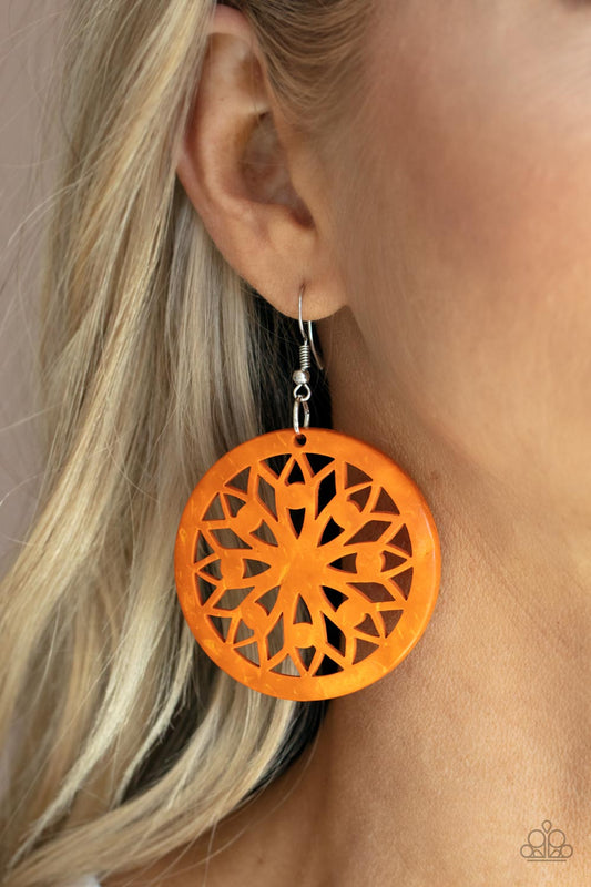 Ocean Canopy - Orange earrings