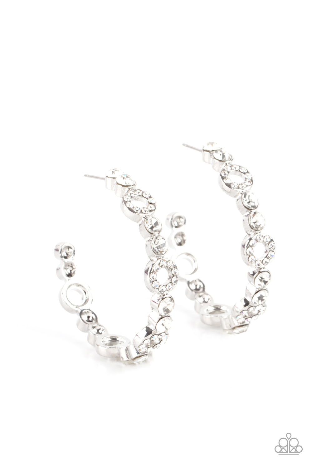 Swoon-Worthy Sparkle - White earrings