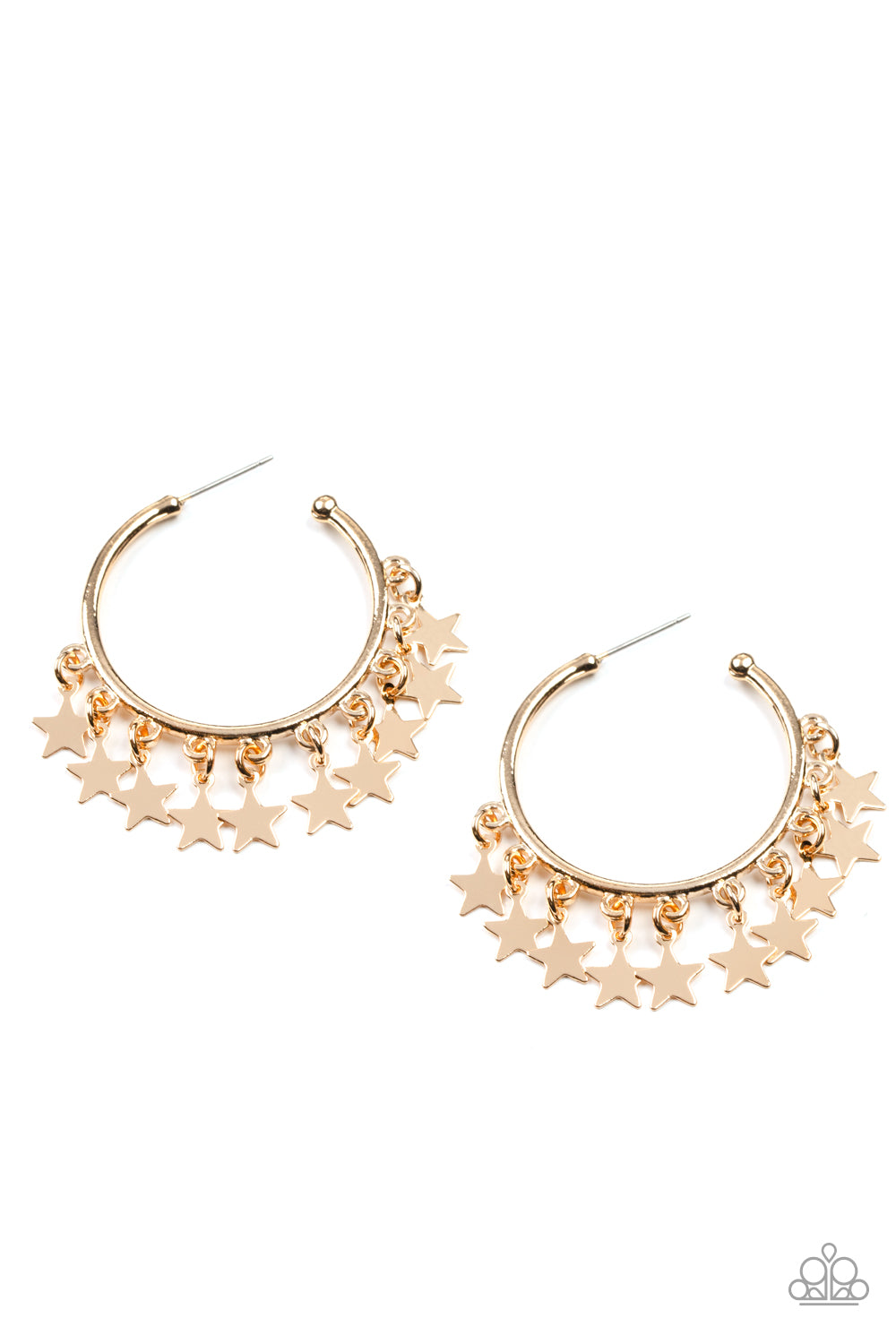 Happy Independence Day - Gold earrings