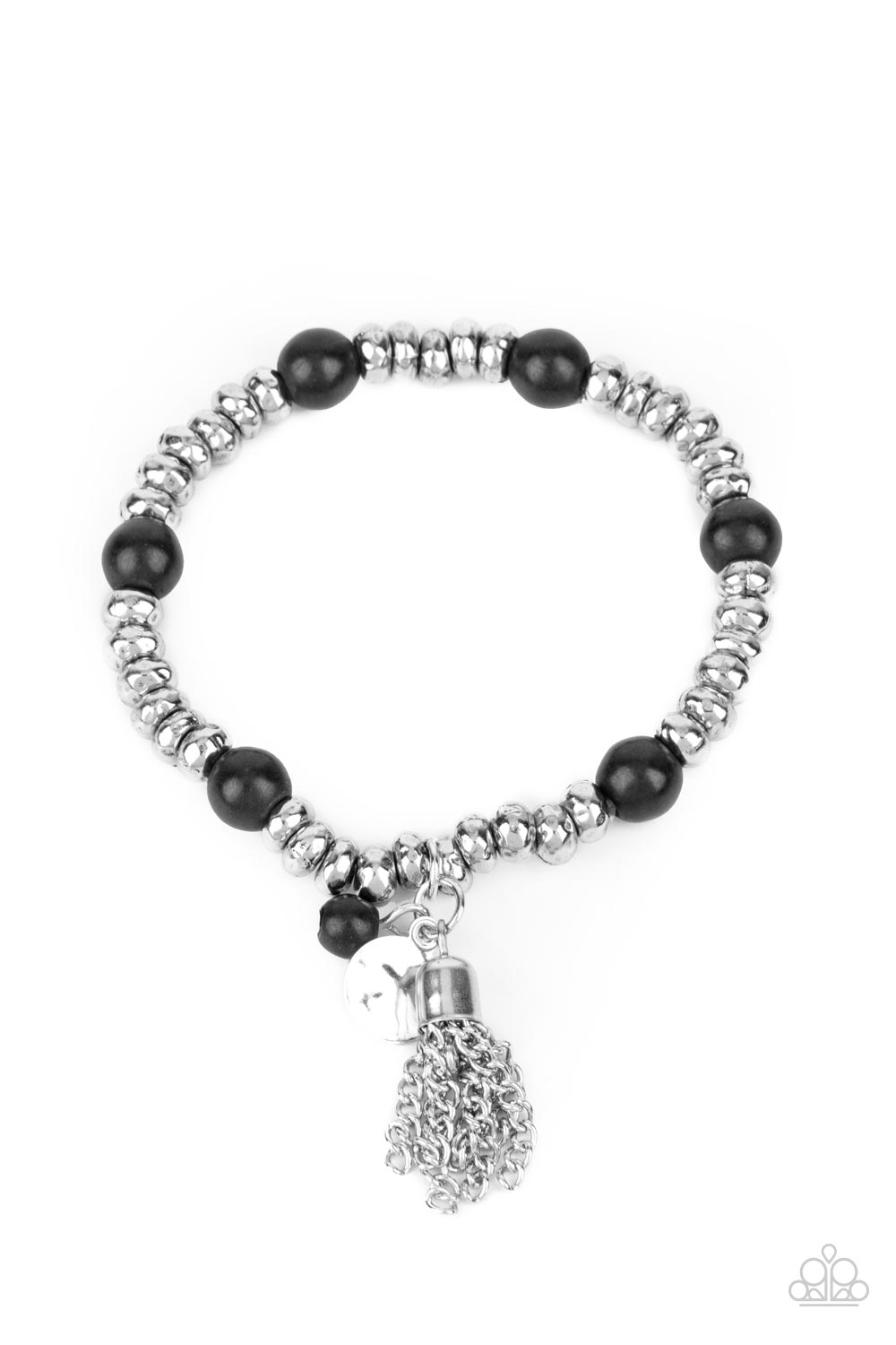 Whimsically Wanderlust - Pulsera negra