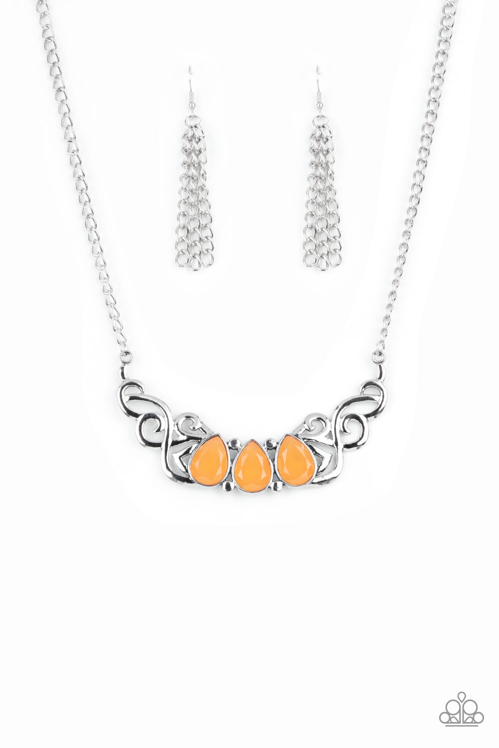 Heavenly Happenstance - Orange necklace