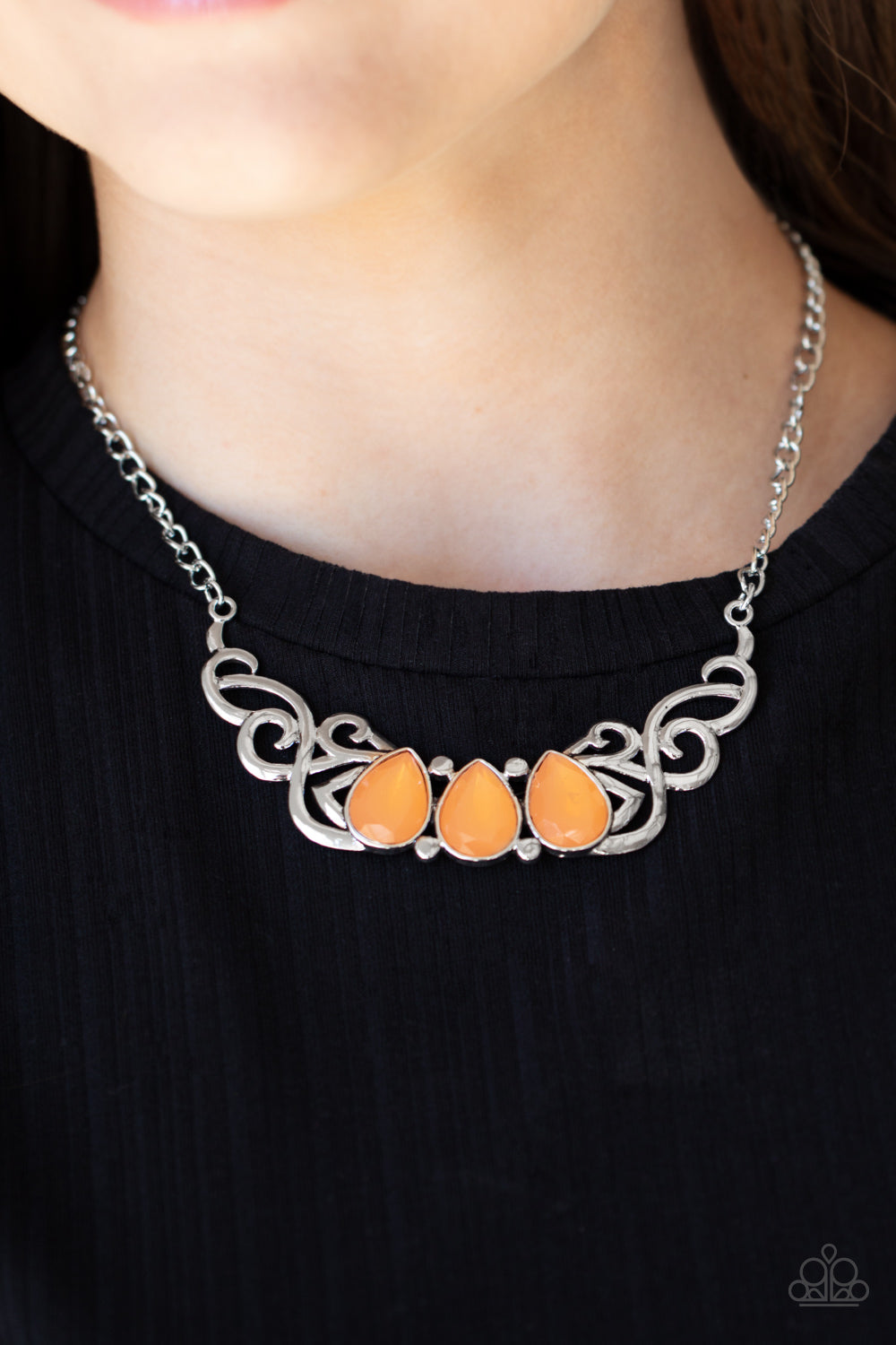 Heavenly Happenstance - Orange necklace