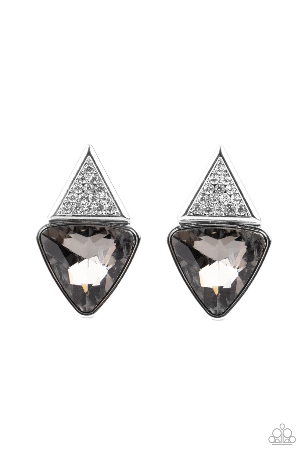 Risky Razzle - Silver earrings