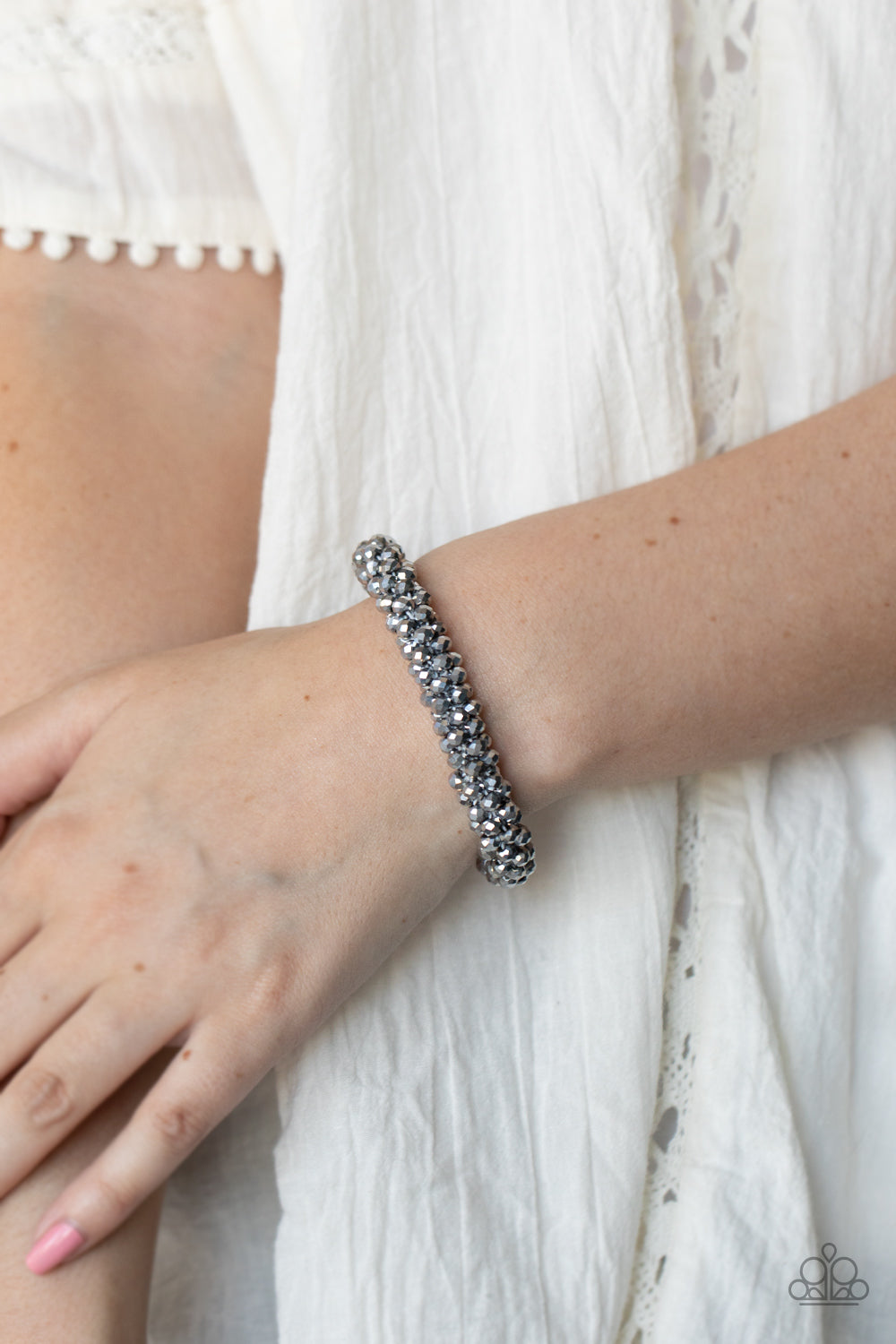 Wake Up and Sparkle - Silver bracelet