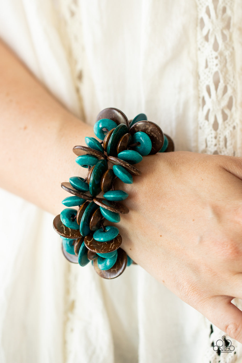 Caribbean Canopy - Blue bracelet