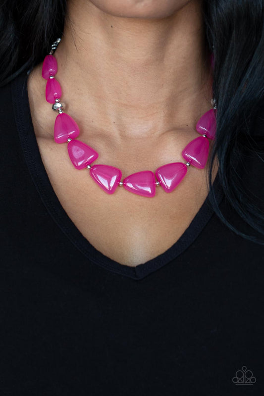 Tenaciously Tangy - Pink necklace