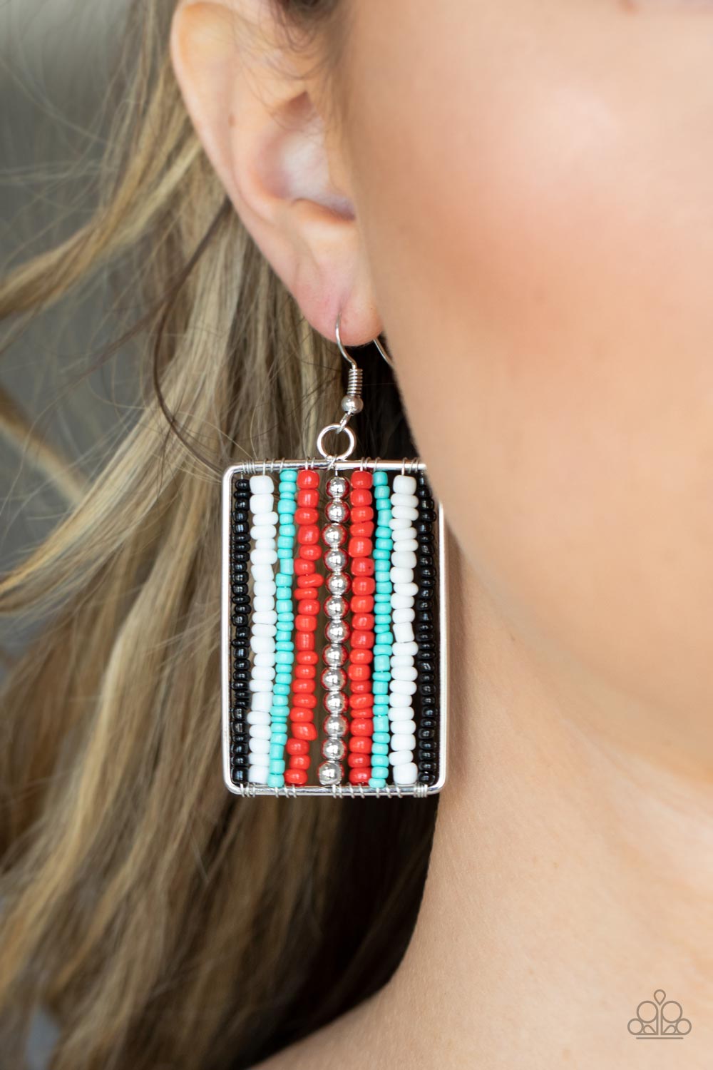 Beadwork Wonder - Red earrings