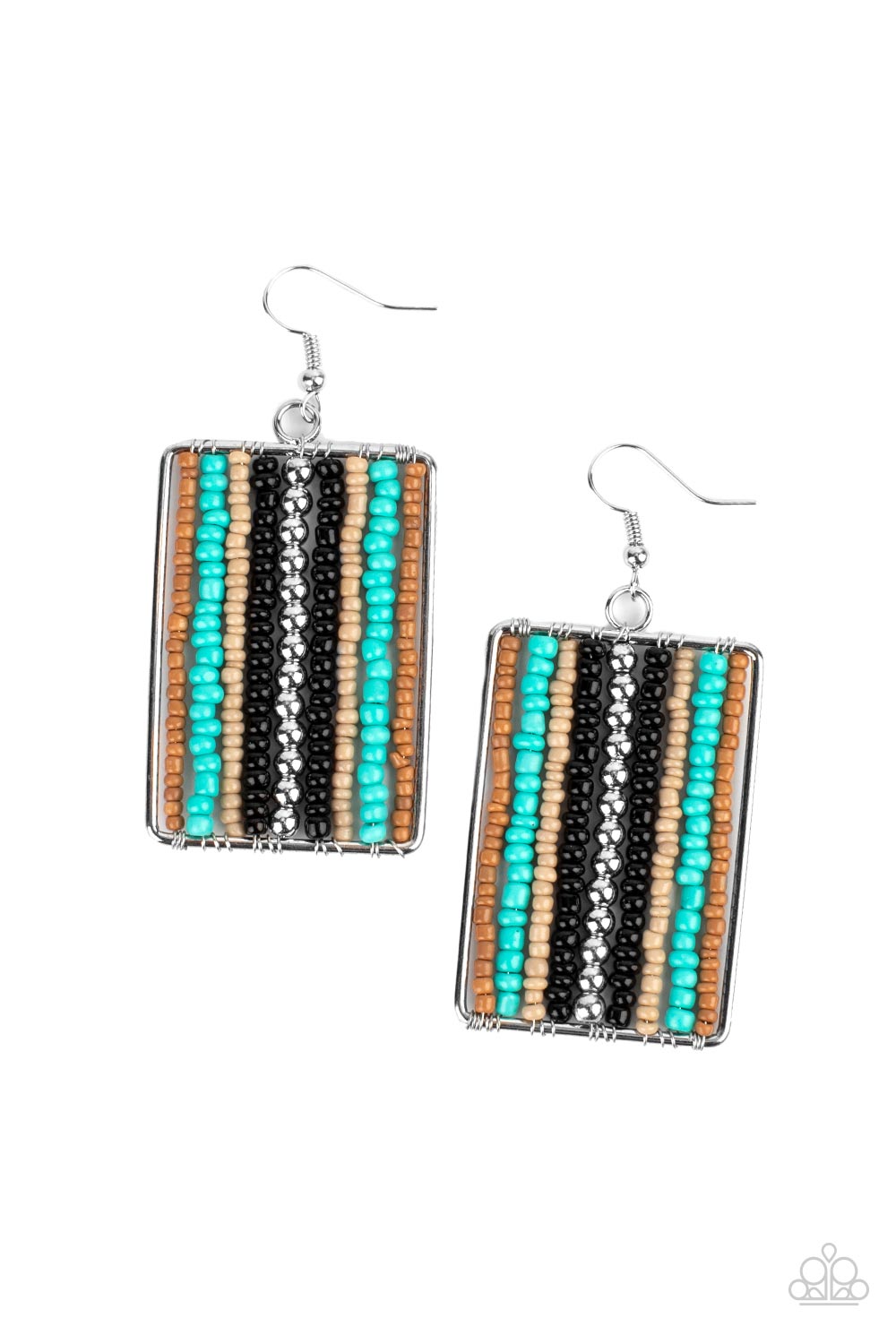 Beadwork Wonder - Black earrings