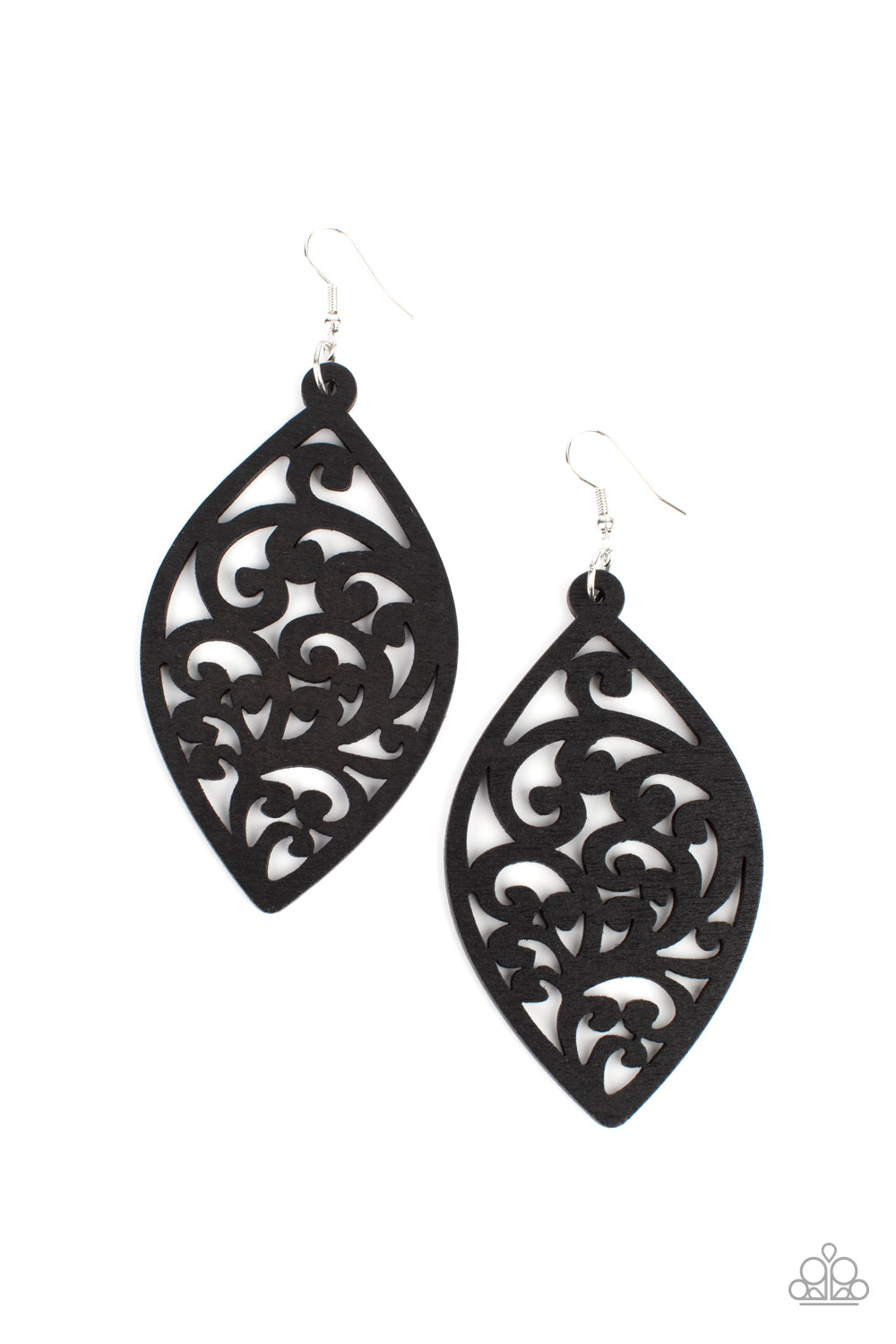 Coral Garden - Black earrings