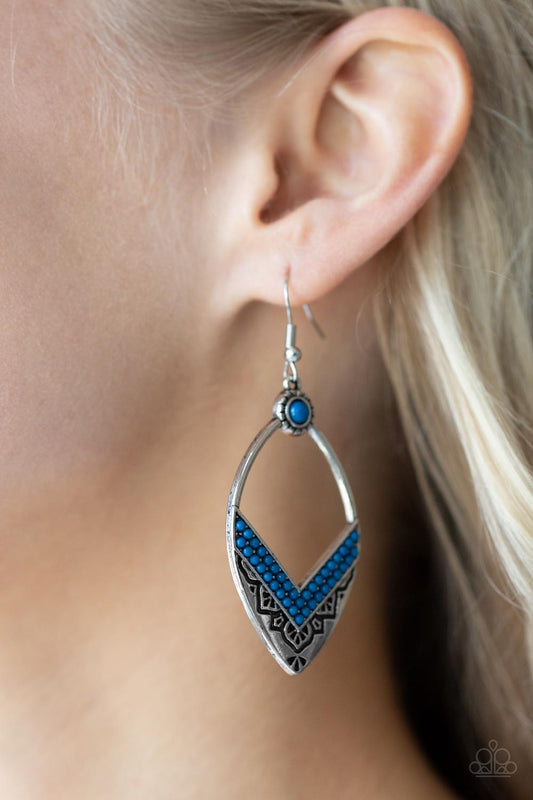 Indigenous Intentions - Blue earrings