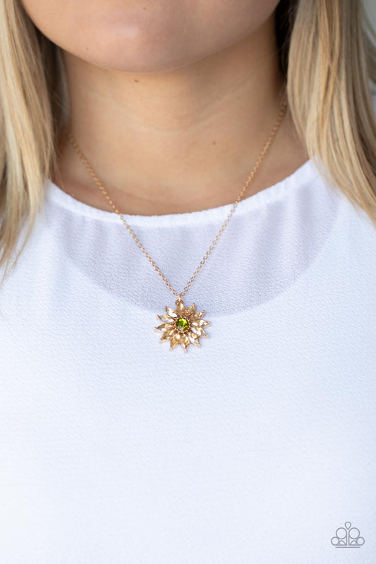 Formal Florals - Gold necklace