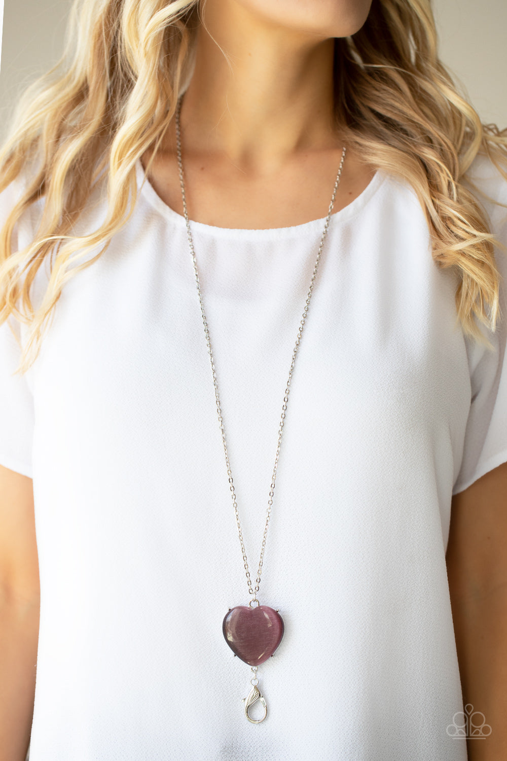 Warmhearted Glow - Purple Necklace