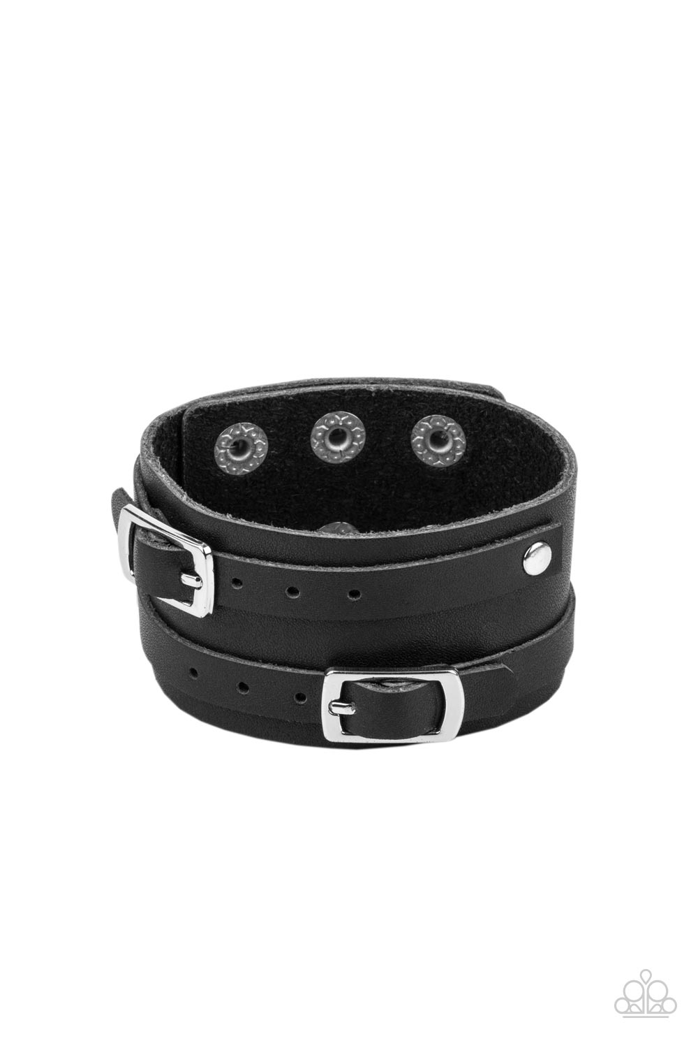 Bronco Bustin Buckles - Black bracelets