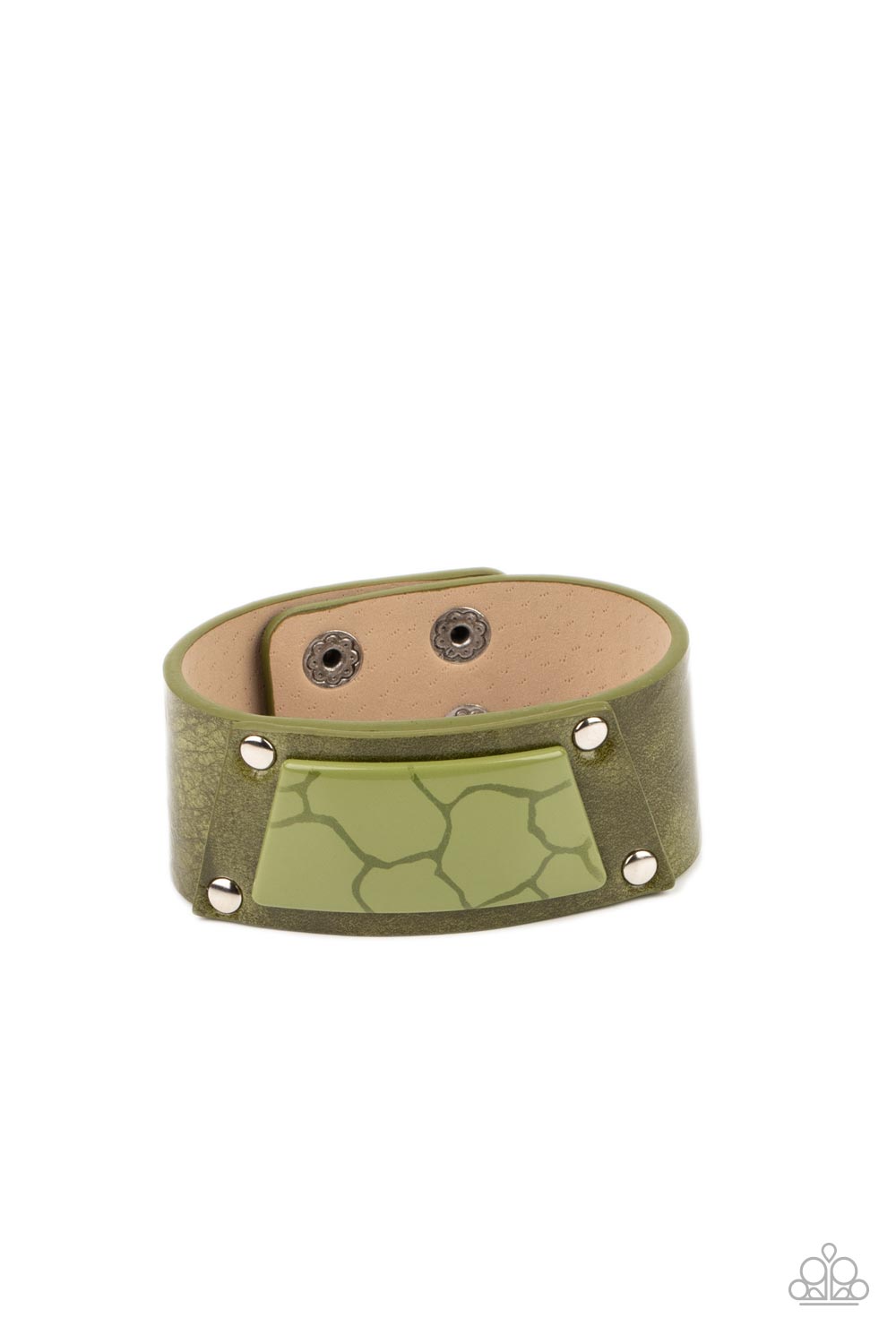 Geo Glamper - Green bracelet