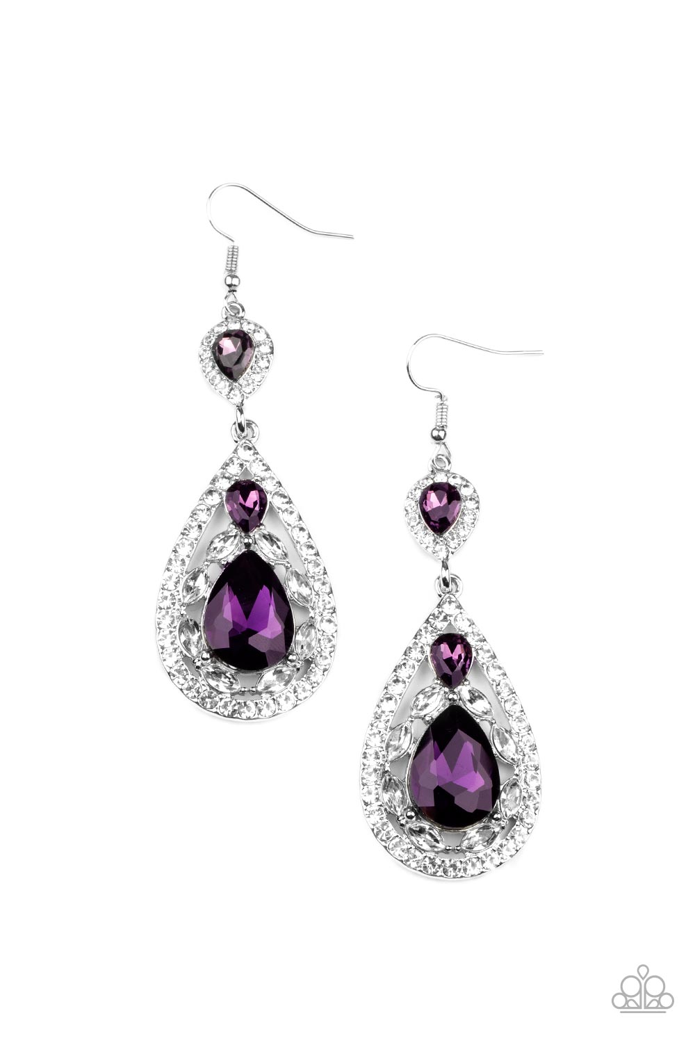 Posh Pageantry - Purple earring