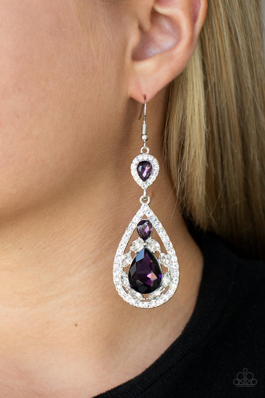 Posh Pageantry - Purple earring