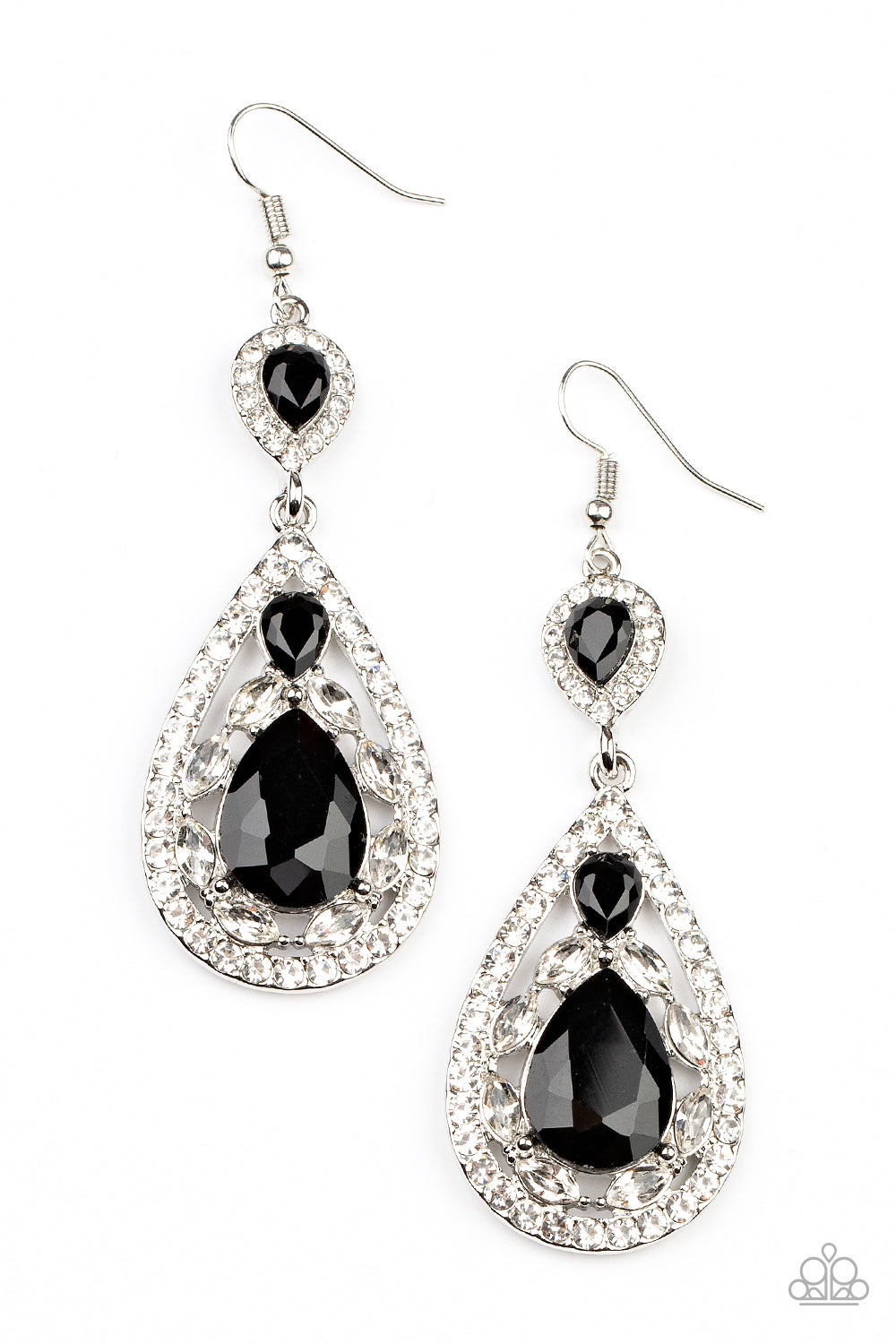 Posh Pageantry - Black earring  JAN 22' LOP