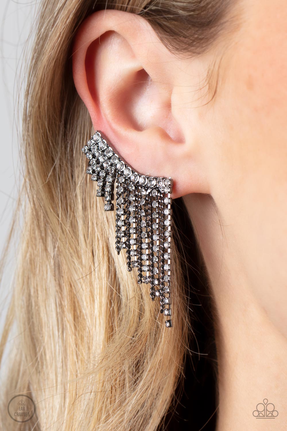 Thunderstruck Sparkle - Black earrings