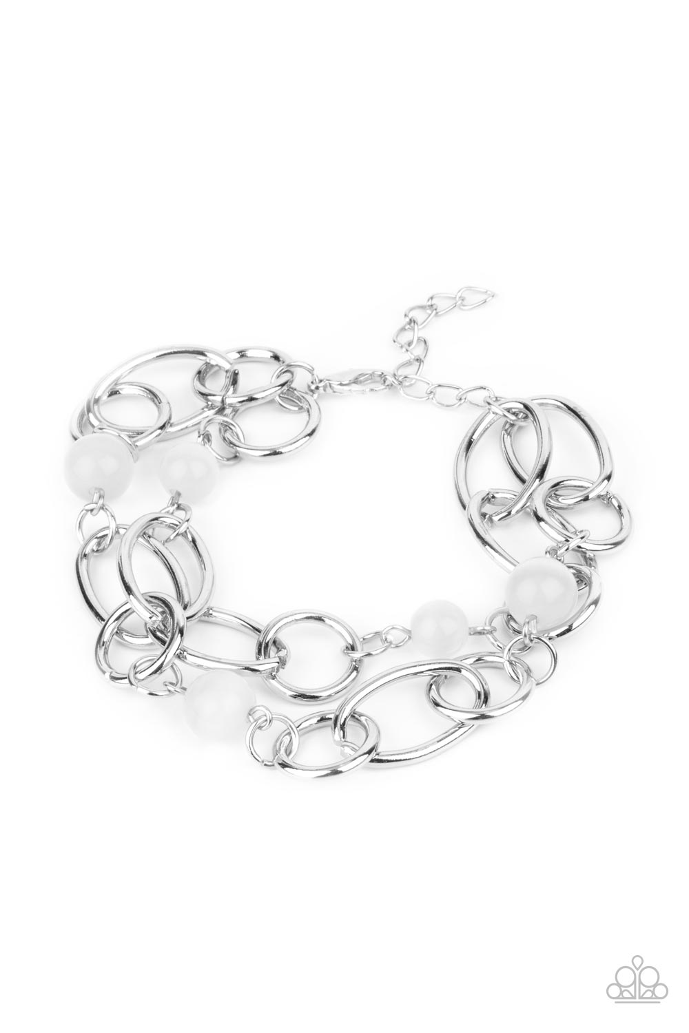 Delightfully Daydreamy - White bracelet