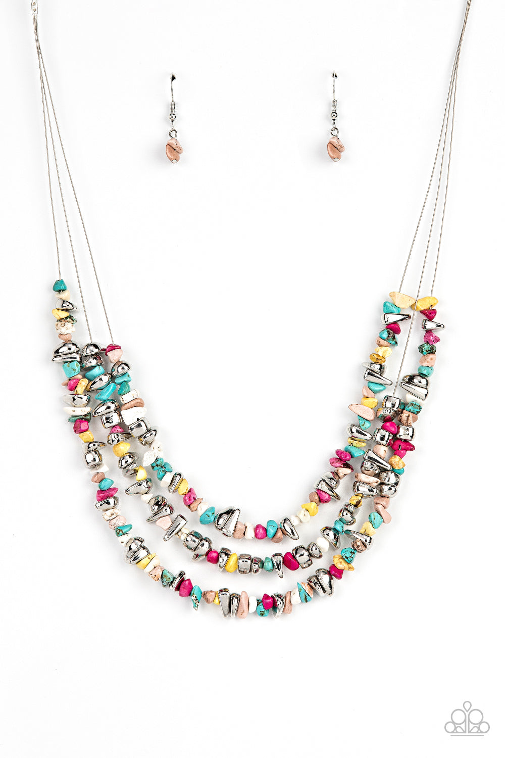 Placid Pebbles - Multi Necklace