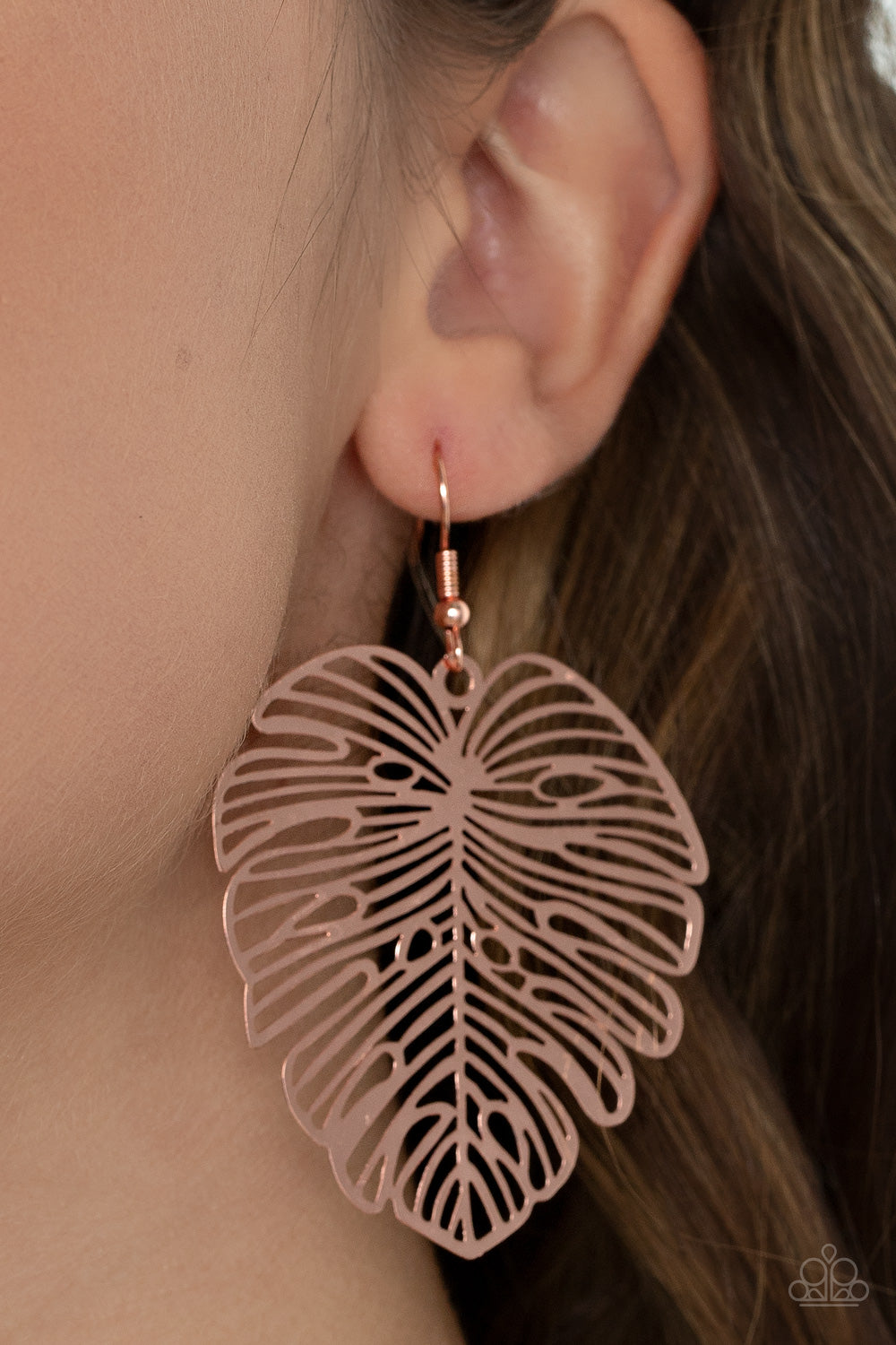 Palm Palmistry - Copper earrings