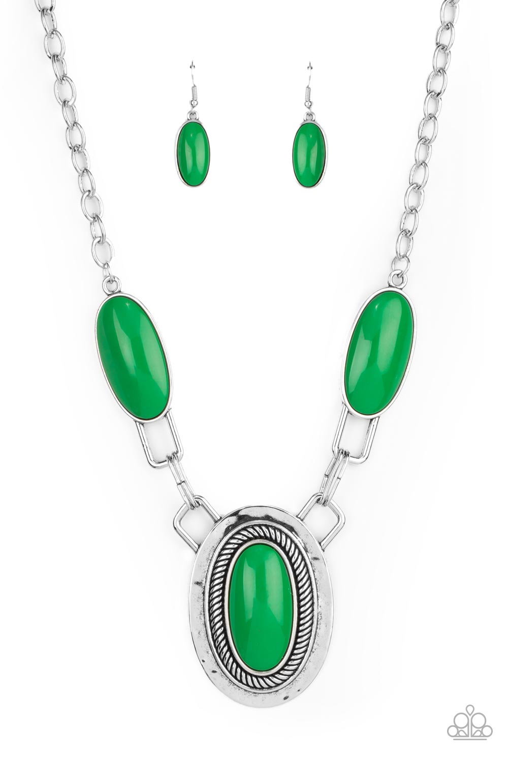 Count to TENACIOUS - Green necklace