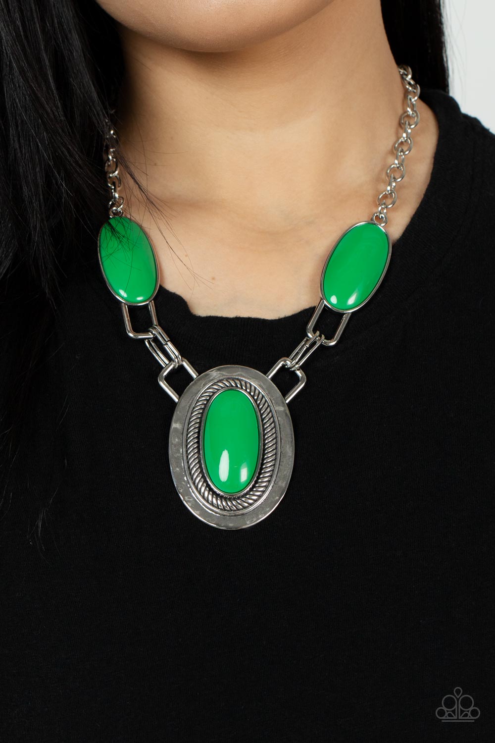 Count to TENACIOUS - Green necklace