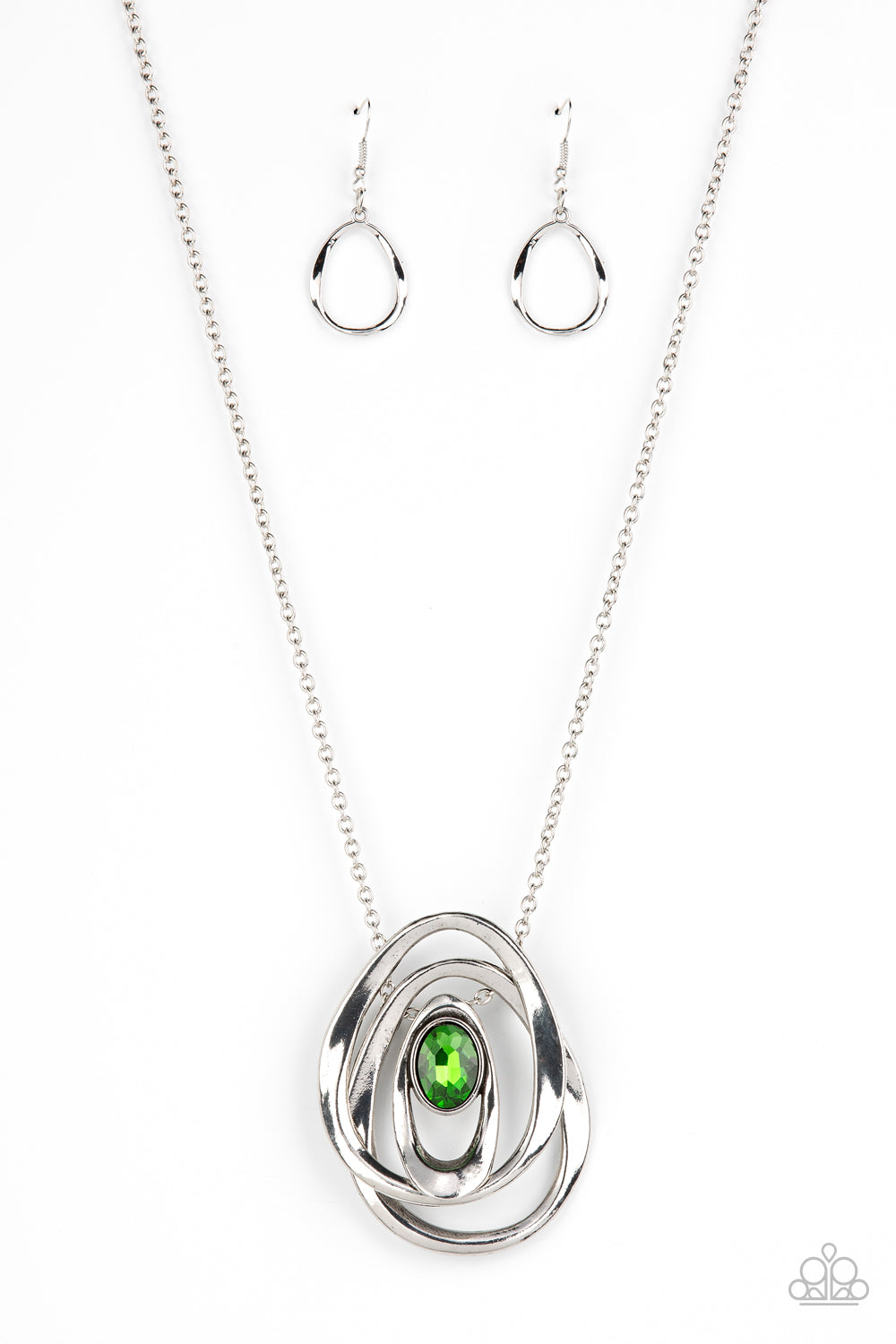 Luminous Labyrinth - Green necklace