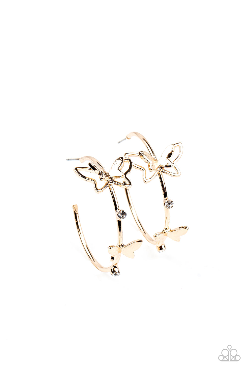 Full Out Flutter - Gold earring