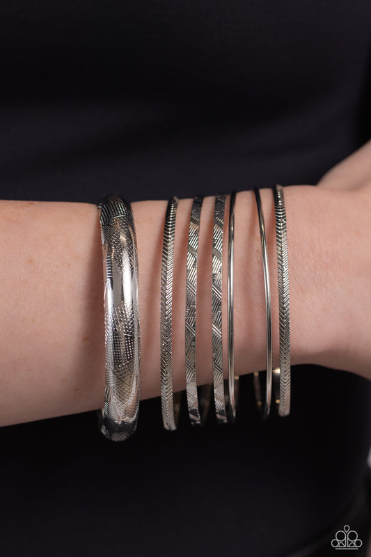 Stackable Stunner - Silver bracelets