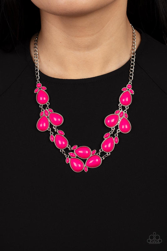 Botanical Banquet - Pink necklace