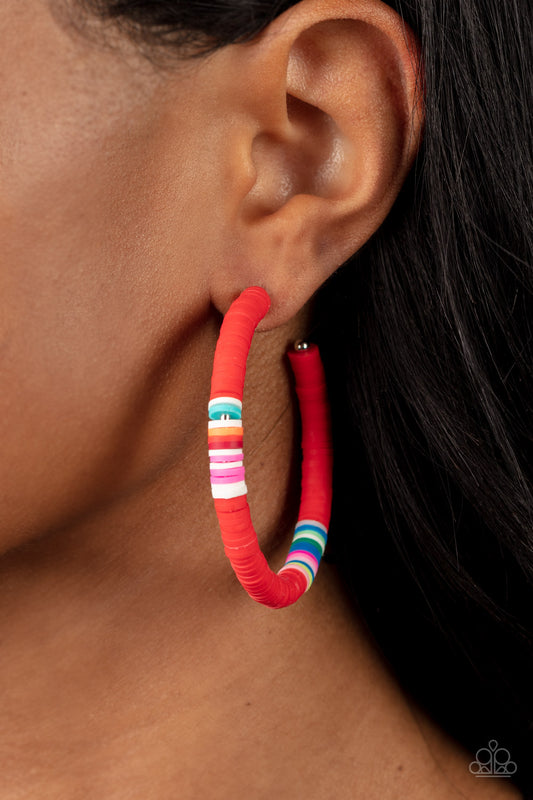 Colorfully Contagious - Red earrings