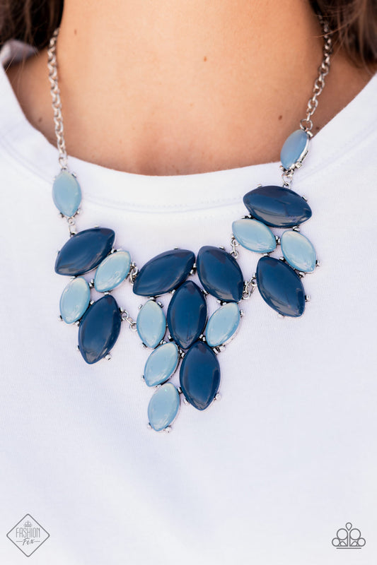 Date Night Nouveau - Blue necklace (fashion fix oct)