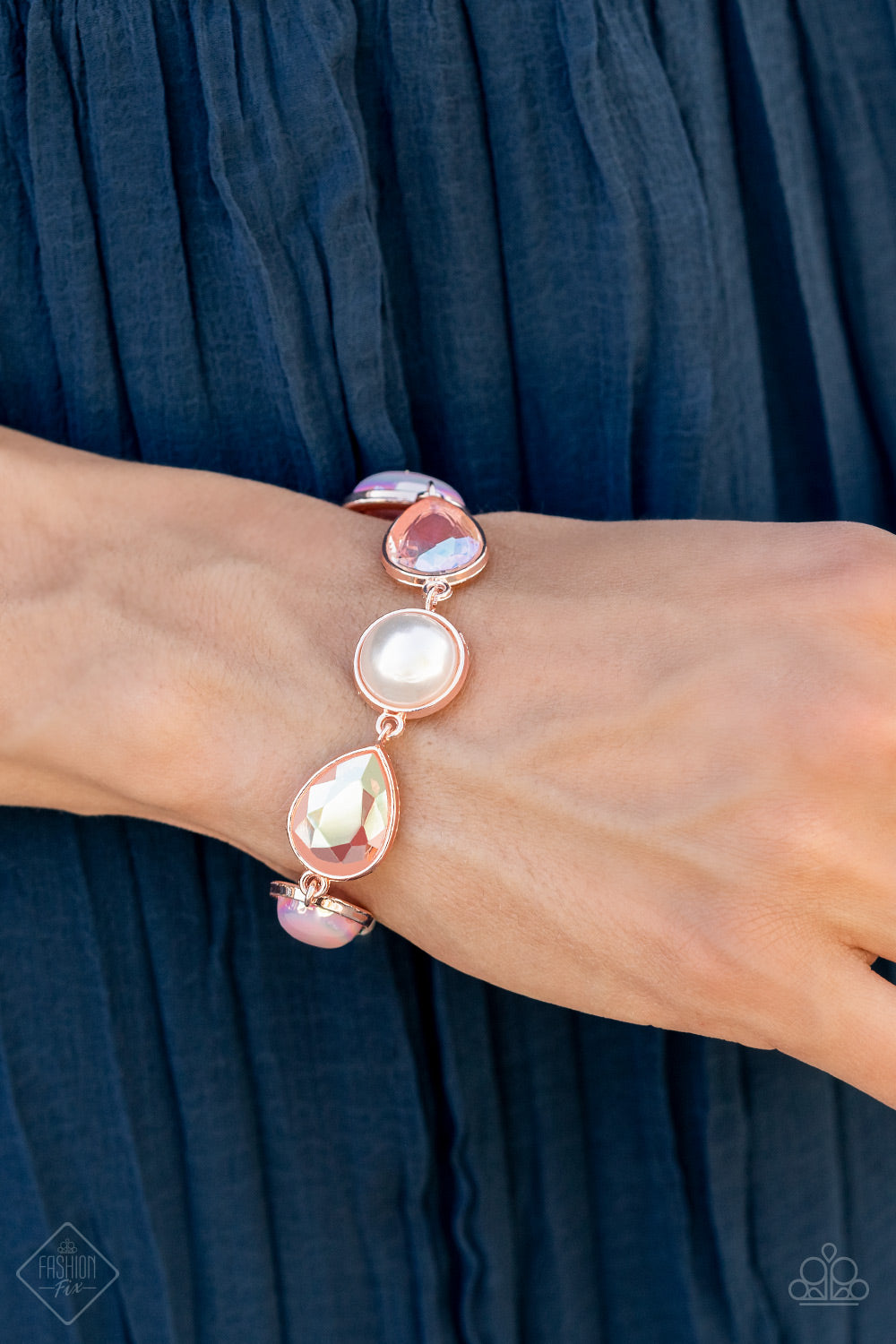 Nostalgically Nautical - Rose Gold bracelet-fashion fix