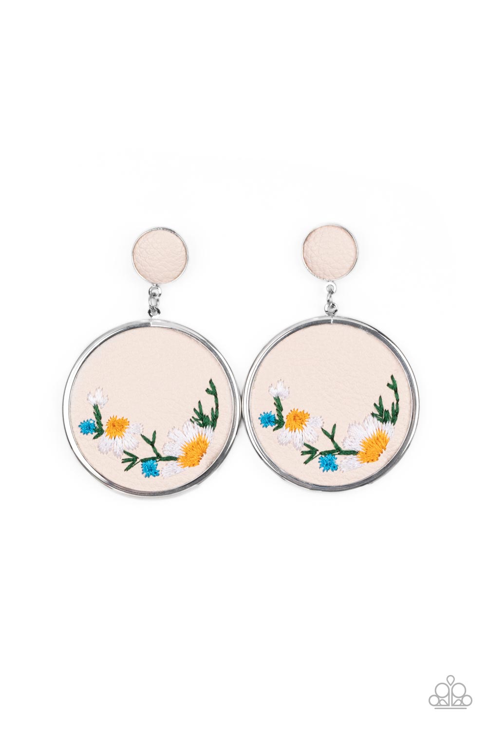 Embroidered Gardens - Multi earrings