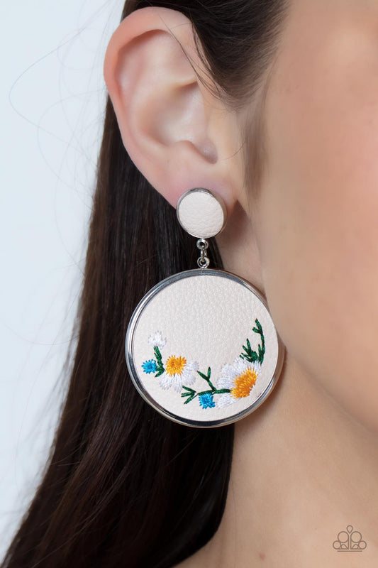 Embroidered Gardens - Multi earrings