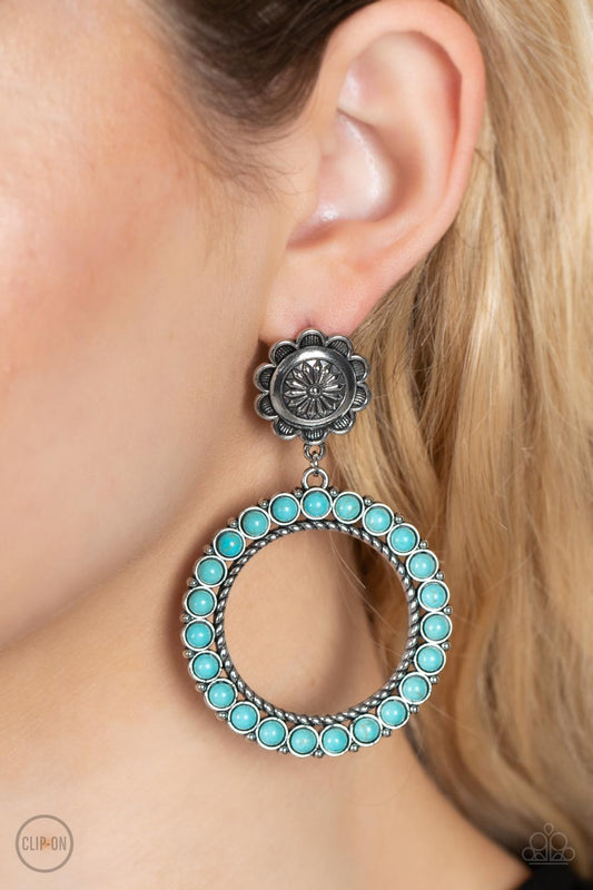 Playfully Prairie - Blue earrings