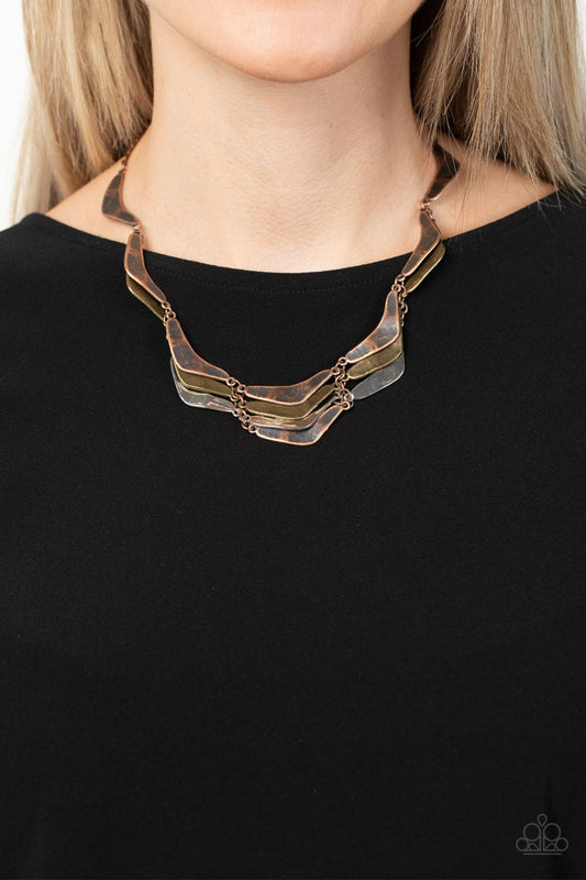 Mixed Metal Mecca - Copper necklace