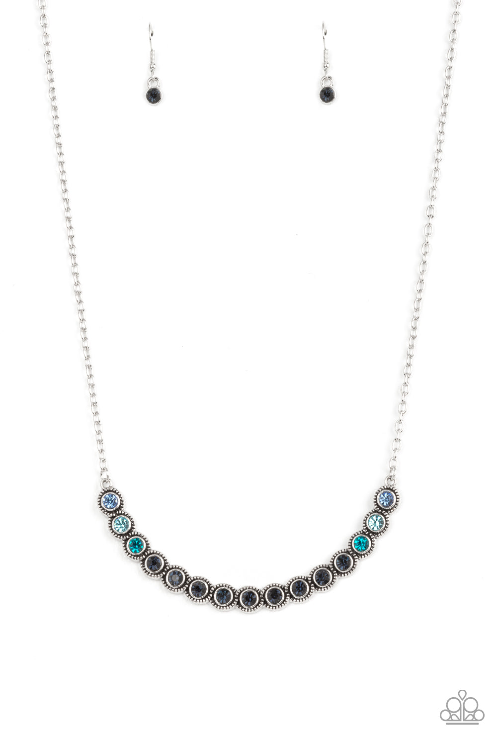 Throwing SHADES - Blue necklace-