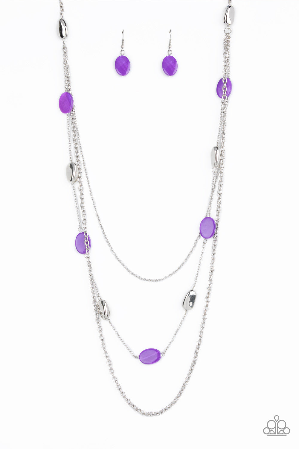 Barefoot and Beachbound - Purple necklace