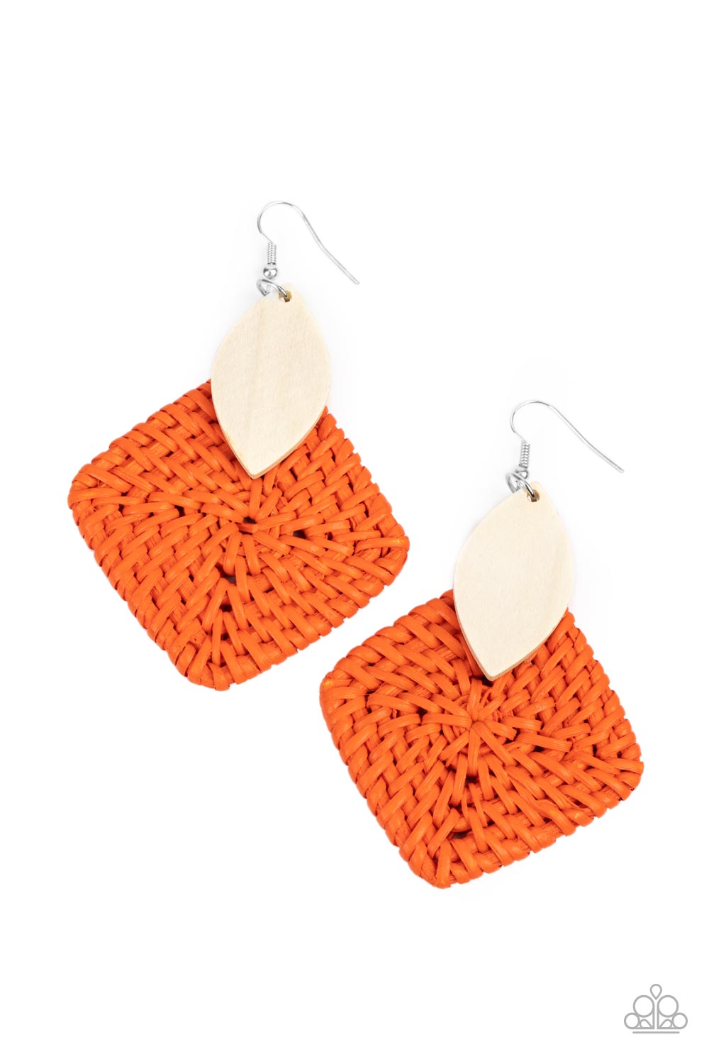 Sabbatical WEAVE - Orange earrings