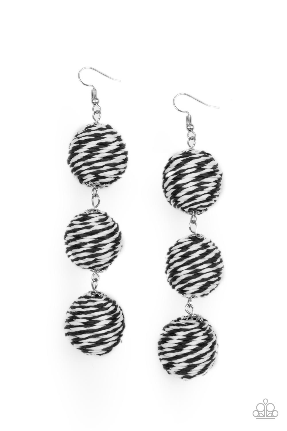 Laguna Lanterns - Black earrings